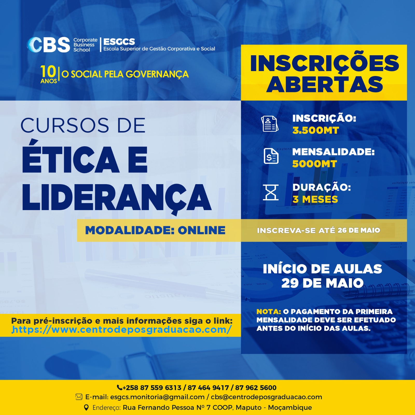 Pós-Graduação em Ética e Liderança